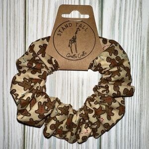 $7ea or 3/$15 Gingerbread man Christmas hair Scrunchie new